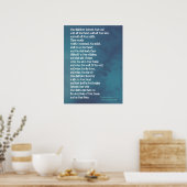 Deuteronomie 6:5-9 - Prioritäten Poster (Küche)