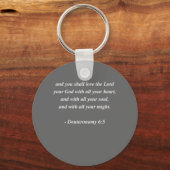 DEUTERONOMIE 6-5 Bibelverse Schlüsselanhänger (Vorderseite)