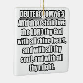 Deuteronomie 6:5 KJV Bibelverse Keramikornament (Rechts)