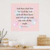 Deuteronomie 6:5 poster (Küche)