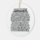 Deuteronomie 6:7 KJV Bibelverse Keramik Ornament (Links)