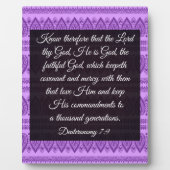 Deuteronomie 7:9 fotoplatte (Vorderseite)