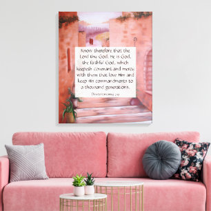 Deuteronomie 7:9 leinwanddruck