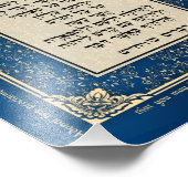 Deuteronomy 26 Bible Hebräisch Englische Kunst Pri Fotodruck (Ecke)