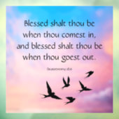 Deuteronomy 28:6 fensteraufkleber (Blatt 3)