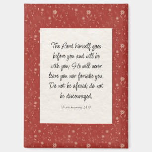 Deuteronomy 31:8 Bibelvers Bild  Magnet
