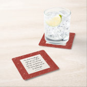 Deuteronomy 31:8 Bible Verse Image Paper Napkin Rechteckiger Pappuntersetzer (Vor Ort)