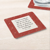 Deuteronomy 31:8 Bible Verse Image Paper Napkin Rechteckiger Pappuntersetzer (angewinkelt)