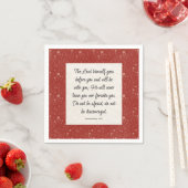 Deuteronomy 31:8 Bible Verse Image Paper Napkin Serviette (Beispiel)