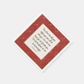 Deuteronomy 31:8 Bible Verse Image Paper Napkin Serviette (Ecke)
