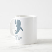 Deuteronomy 31_8 Whale Shark Christian Faith Pun O Kaffeetasse (Vorderseite Links)