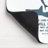 Deuteronomy 31_8 Whale Shark Christian Faith Pun O Mousepad (Ecke)