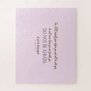 Deuteronomy 31 Do Not Be Afraid, Floral Borders Puzzle