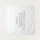 Deuteronomy 31 Do Not Be Afraid, Floral Borders Wandteppich (Vorderseite (Horizontal))