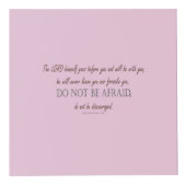 Deuteronomy 31 Do Not Be Afraid, Floral Borders Würfel (Vorderseite)