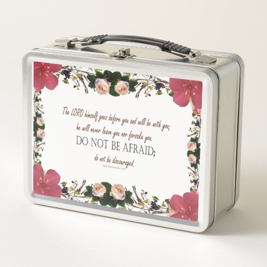 Deuteronomy 31, Do not be afraid Metall Brotdose (Vorderseite)