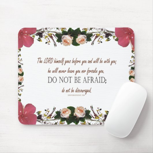 Deuteronomy 31, Do not be afraid Mousepad (Mit Mouse)