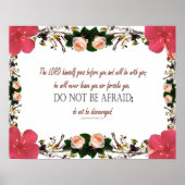 Deuteronomy 31, Do not be afraid Poster (Vorne)