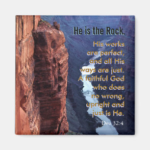 Deuteronomy 32:4 Schrifts-Magnet Magnet