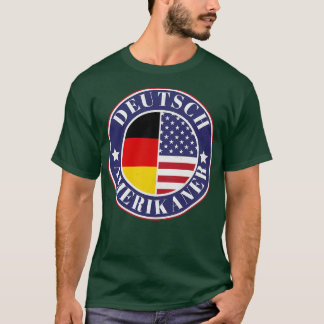 Deutsch-Amerikaner deutsches amerikanisches Abzeic T-Shirt