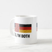 Deutsch-Amerikaner Ja, ich bin beides - Deutschlan Kaffeetasse (Vorderseite Links)