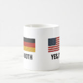 Deutsch-Amerikaner Ja, ich bin beides - Deutschlan Kaffeetasse (Mittel)