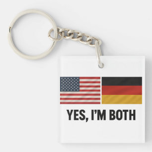 Deutsch-amerikanisch Ja, ich bin beides - Deutschl Schlüsselanhänger