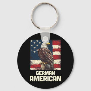 Deutsch-Amerikanische Flagge Patriotisch Usa Polit Schlüsselanhänger