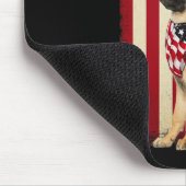 Deutsch Amerikanischer Flagge Hund Pullover Unabhä Mousepad (Ecke)