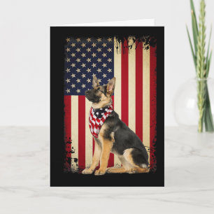 Deutsch Amerikanischer Flagge Hund Shirt Unabhängi Karte