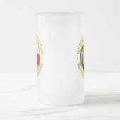 Deutsch-amerikanischer Stolz Mattglas Bierglas (Mittel)