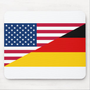 Deutsch-amerikanischer Stolz US-Deutschland-Flagge Mousepad