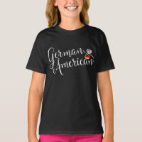 Deutsch-Amerikanischer T - Shirt für Herzklopfe