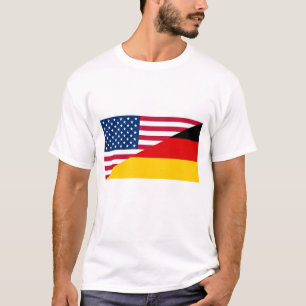 Deutsch-amerikanisches Flaggen-Männer-T-Shirt T-Shirt