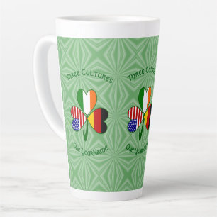 Deutsch-amerikanisches Kleeblatt Personalisiert La Milchtasse