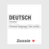 DEUTSCH AUFKLEBER (Blatt)