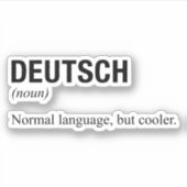 DEUTSCH AUFKLEBER (Vorderseite)