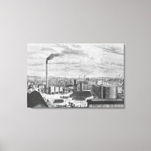 Deutsch Company, die Fabrik in Rouen Leinwanddruck