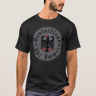 Deutsch/Deutschland Forever/schwarzer Adler/Eisern T-Shirt