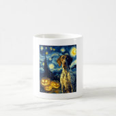 Deutsch Drahthaar 1 Süßer Hund Halloween Ja Kaffeetasse (Mittel)