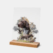 Deutsch Drahthaar Acrylschild (Winkel)