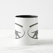 Deutsch Drahthaar, bester Kanonenhund Tasse (Zentrum)