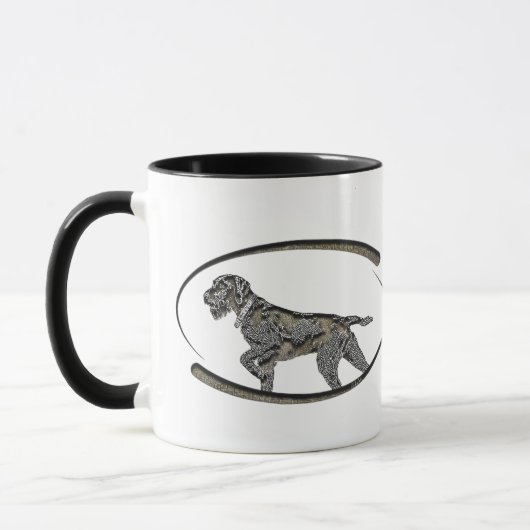 Deutsch Drahthaar, bester Kanonenhund Tasse (Links)