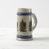 Deutsch Drahthaar Bierglas (VorderseiteRechts)