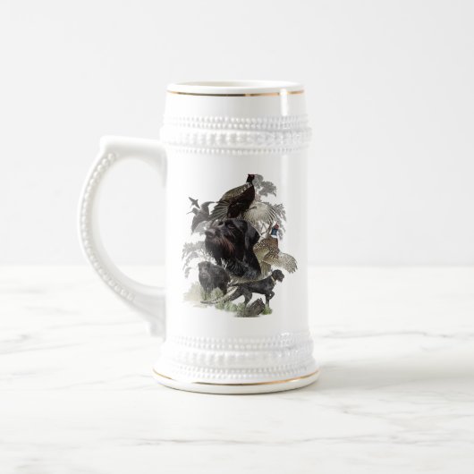 Deutsch Drahthaar Bierglas (Links)