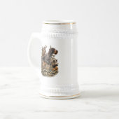 Deutsch Drahthaar Bierglas (Vorderseite Links)