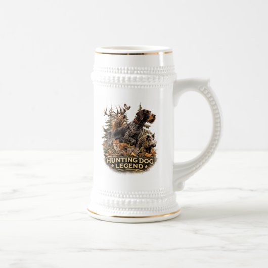 Deutsch Drahthaar Bierglas (Rechts)