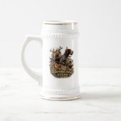 Deutsch Drahthaar Bierglas (Links)