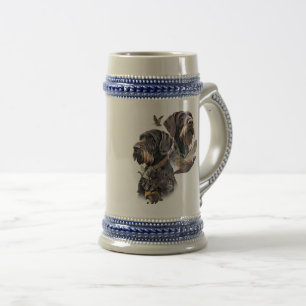 Deutsch Drahthaar Bierglas