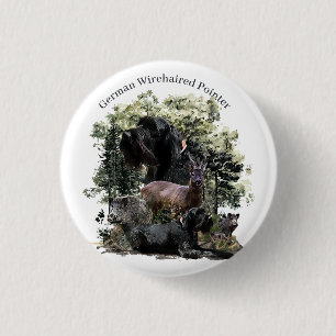 Deutsch-Drahthaar Button